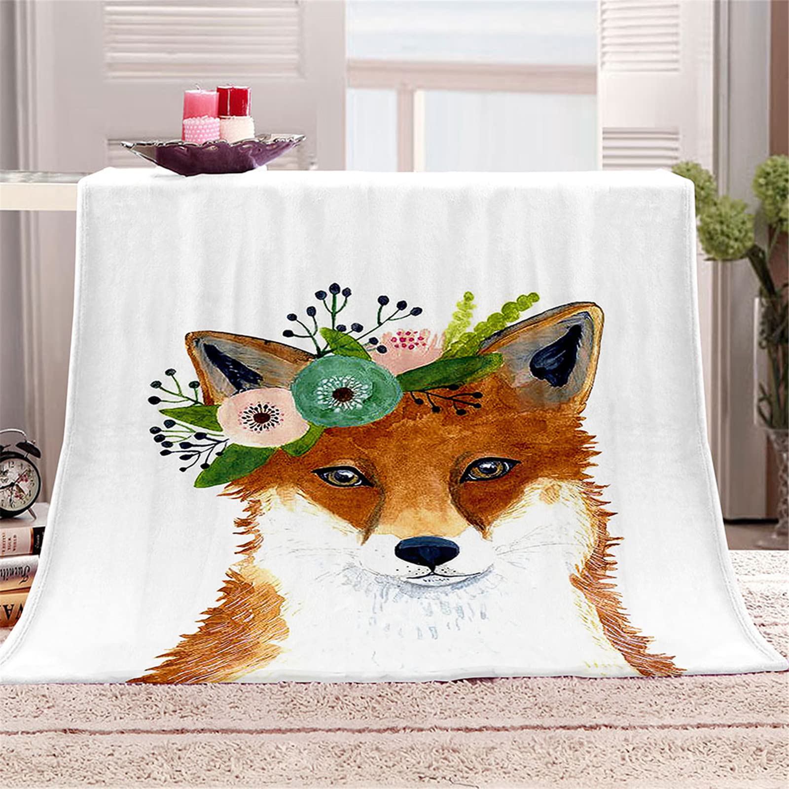 Fansu Fleece Gooi Deken, Kids Volwassenen Microfiber Zacht Warm Pluizig Lichtgewicht 3D Gedrukt Flanellen Dekens Bed Sofa Deken Sprei voor Slaapkamer Slapen en Camping (kerstboom 2.100x130cm