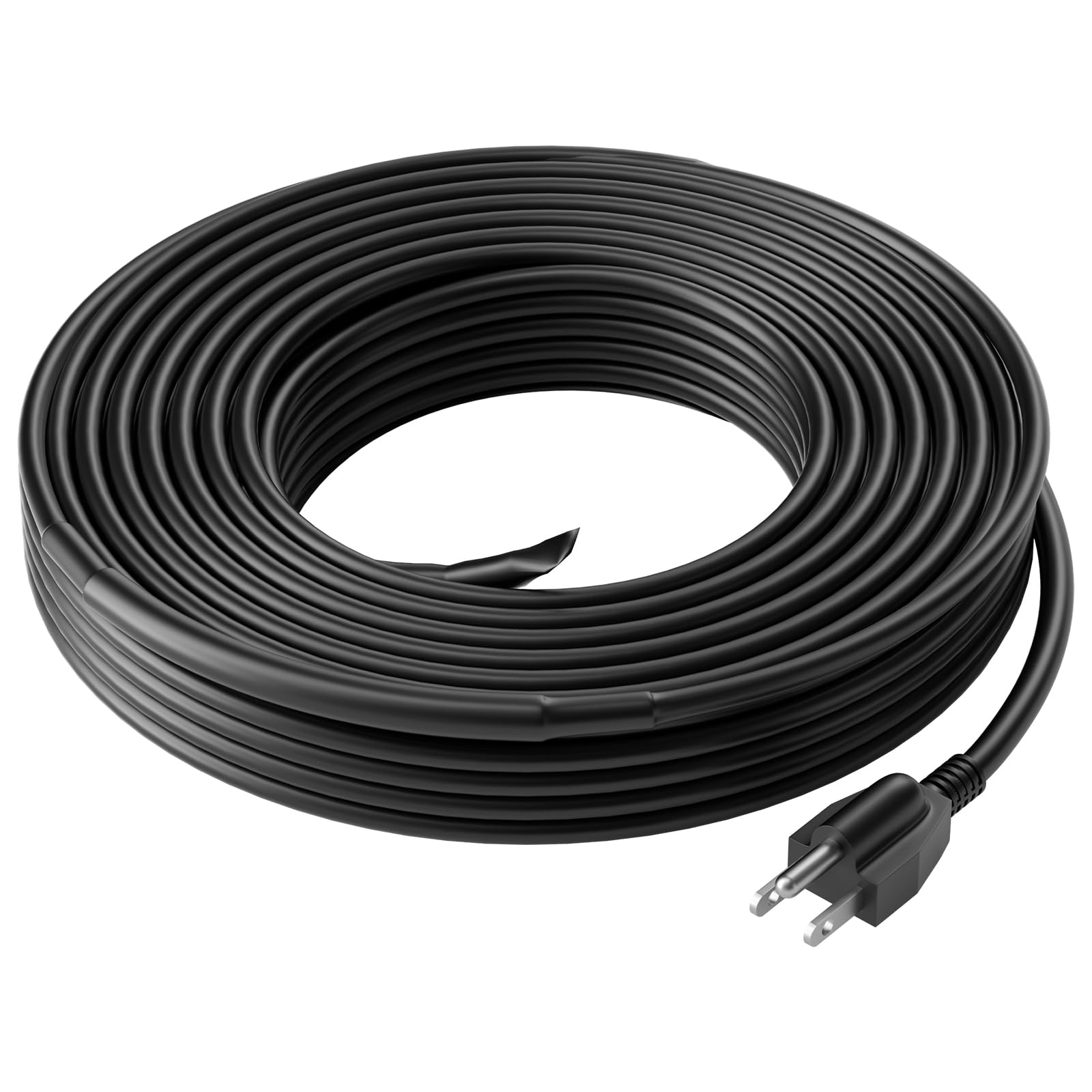 VEVOR Self-Regulating Pipe Heating Cable, 30FT 5W/FT Heat Tape for Pipes, Roof Snow Melting De-icing, Gutter and Pipe Freeze Protection