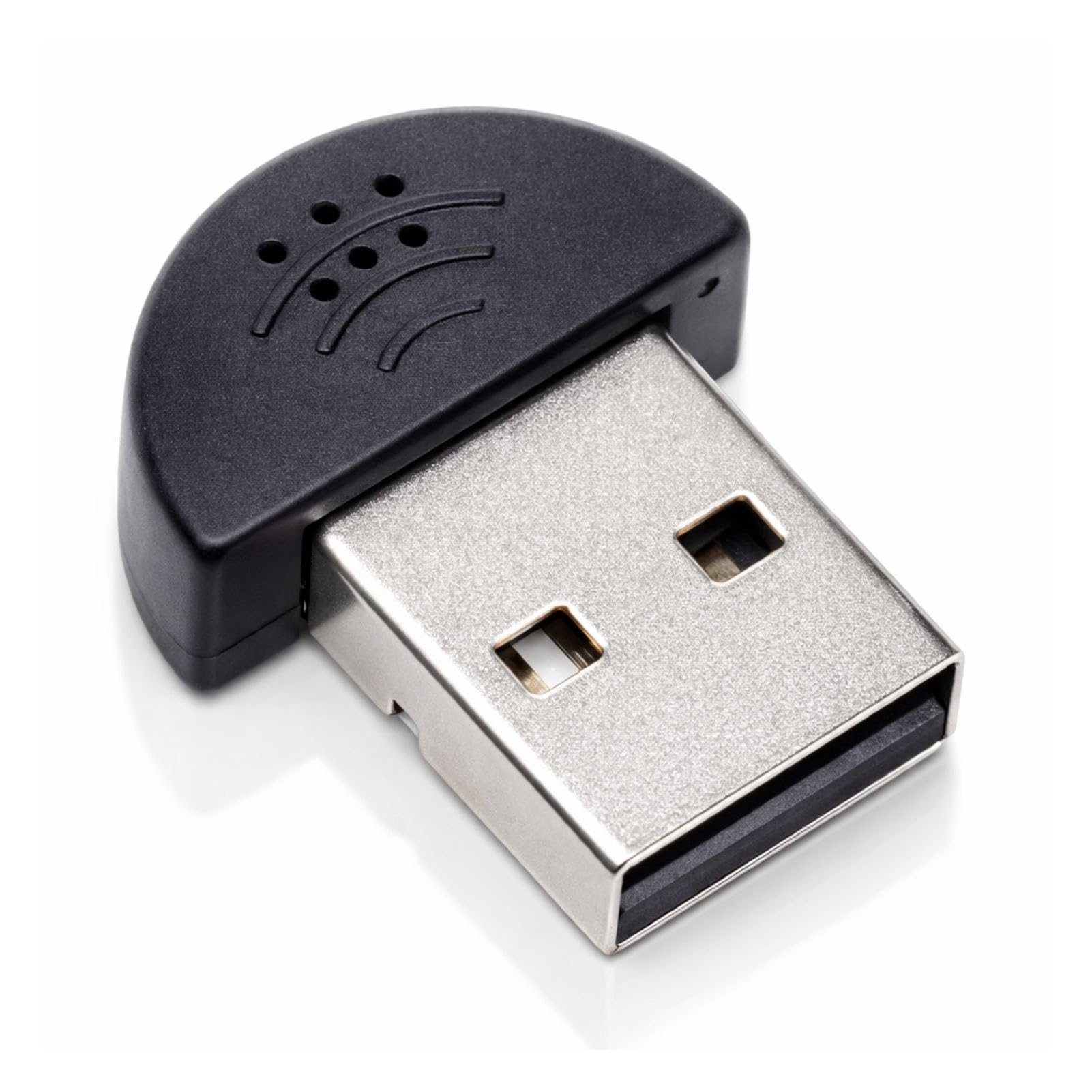 1 microfono USB 2.0 portatile, microfono vocale, audio MIC, adattatore per computer PC, nero