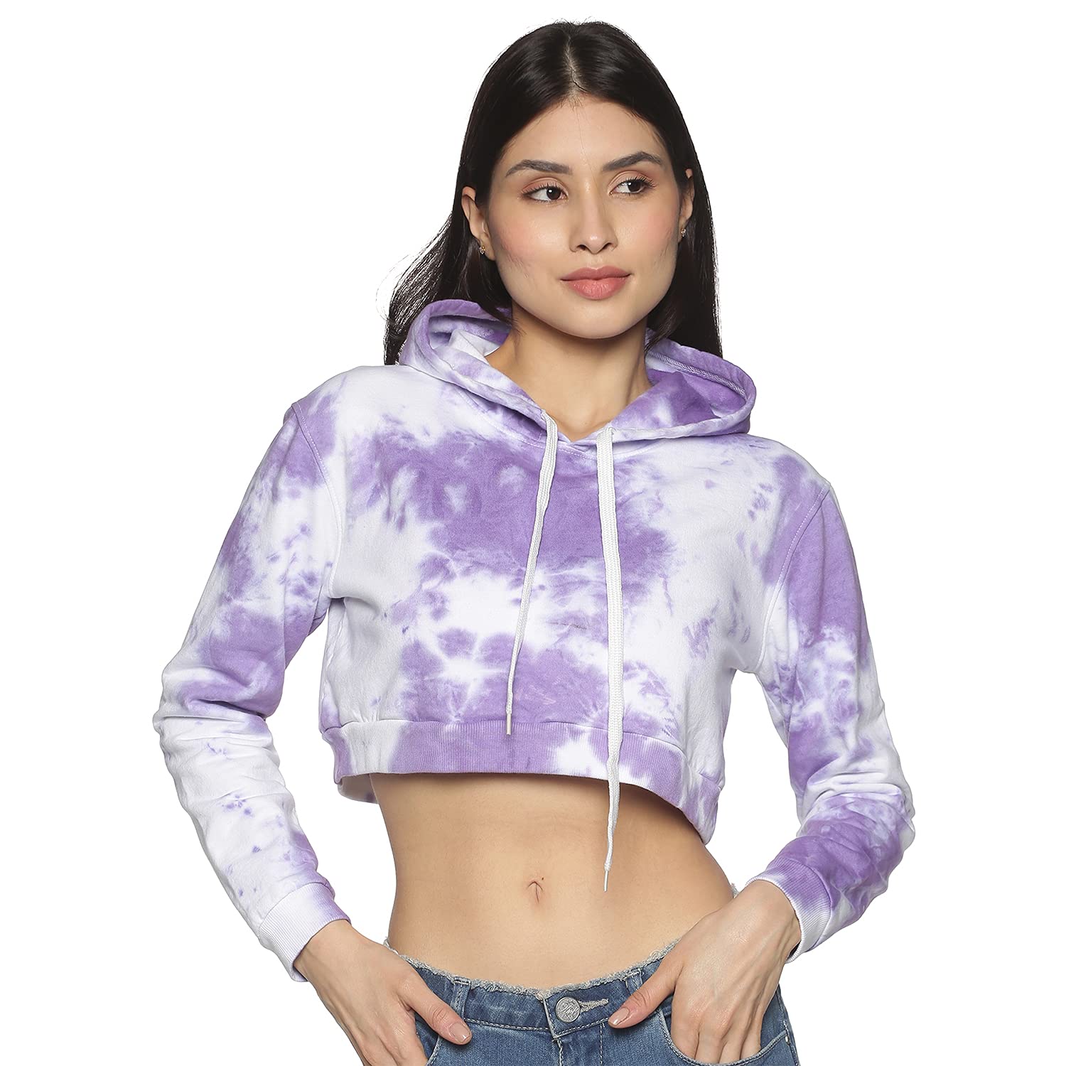 Cropped Hoodie Hooded Tie Dye Sweatshirt Tie Dye Crop Hoodies For