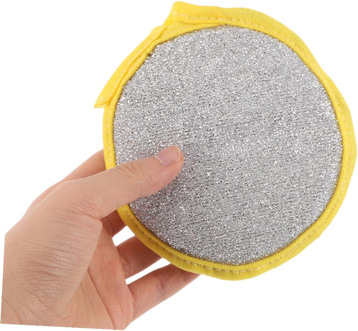 50pcs Round Double-Sided Dish Cleaning Sponges for Pans