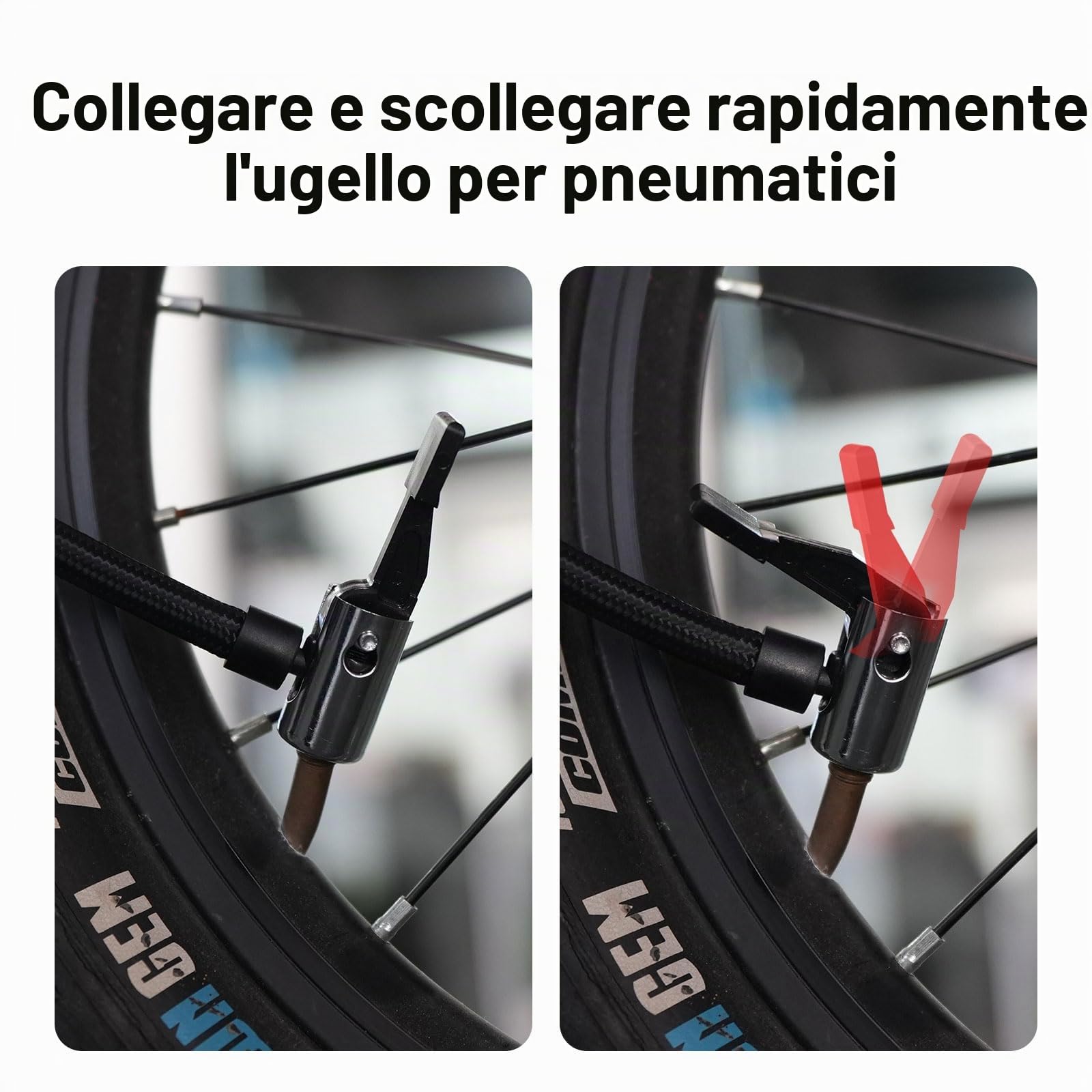 LEXIN 2 PCS Tubo in Gomma per Gonfiaggio, Tubo Gonfiaggio Pneumatici, Tubo Flessibile per Rivestimento Pneumatico da 15,8 Pollici per Pompa ad Aria elettrica P5/P4