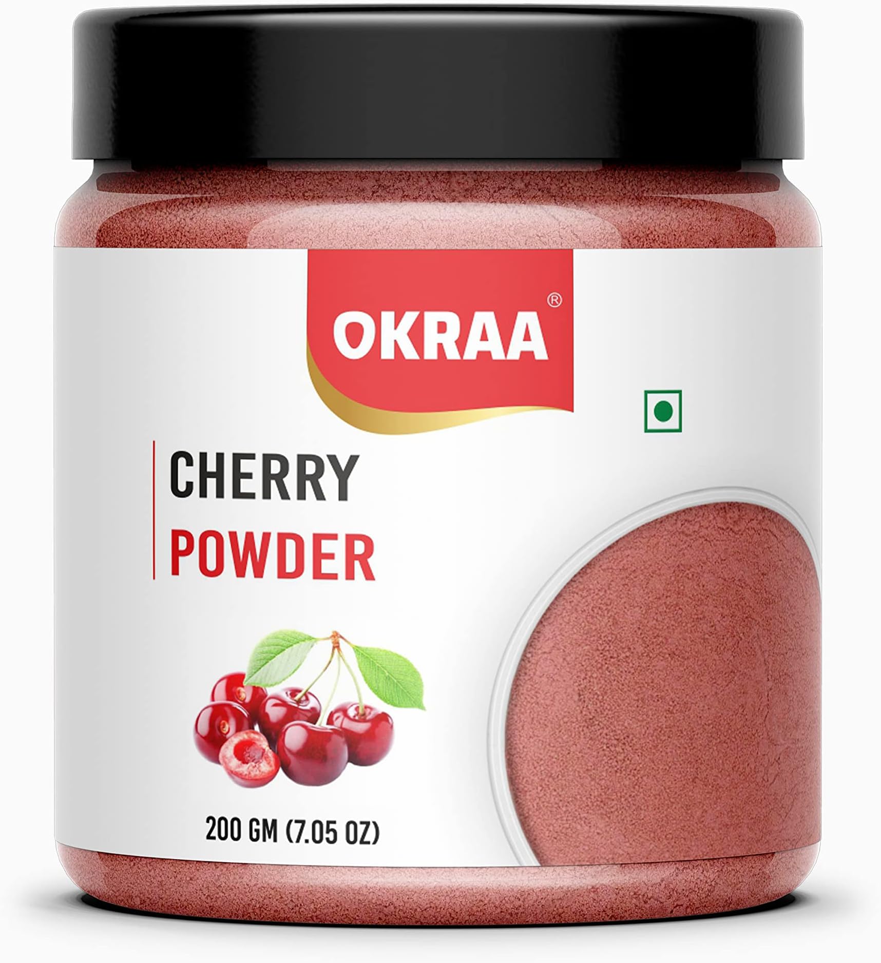 OKRAA Cherry Fruit Powder (SPRAY DRIED) - 200 GM