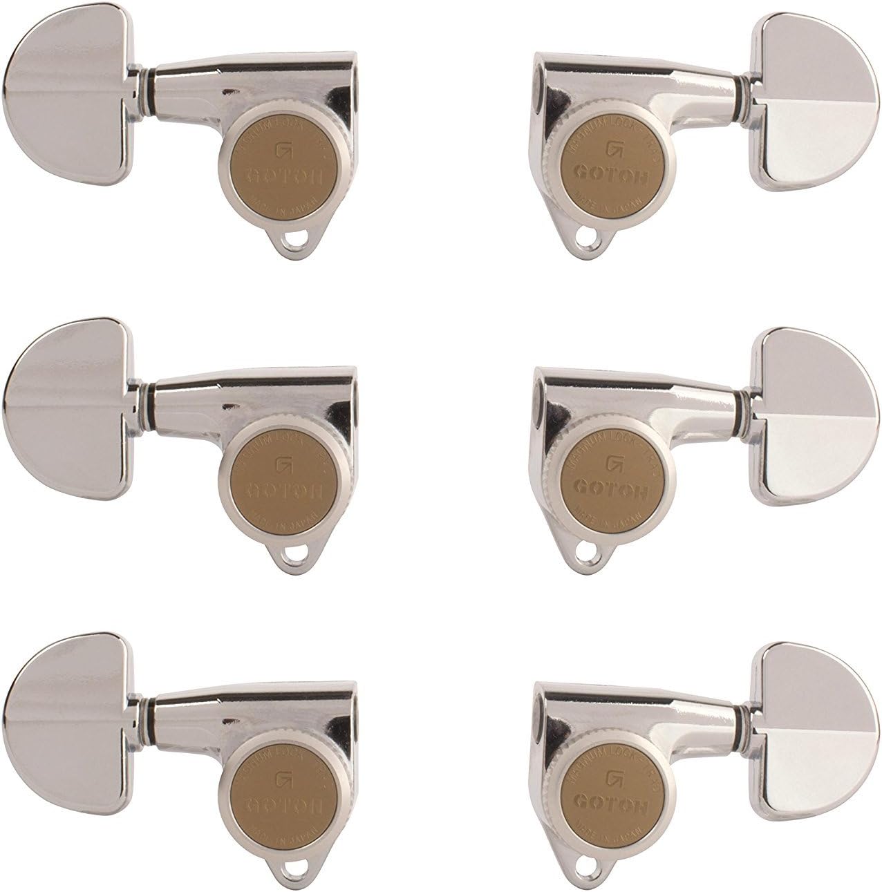 Magnum Lock-Trad 3+3 Guitar Tuners, Chrome