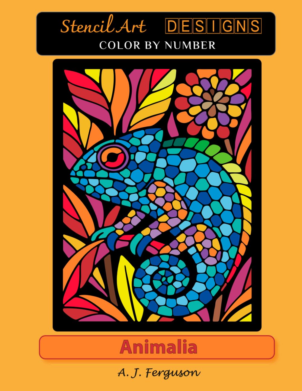 Animalia Color by Number Book - Premium paper