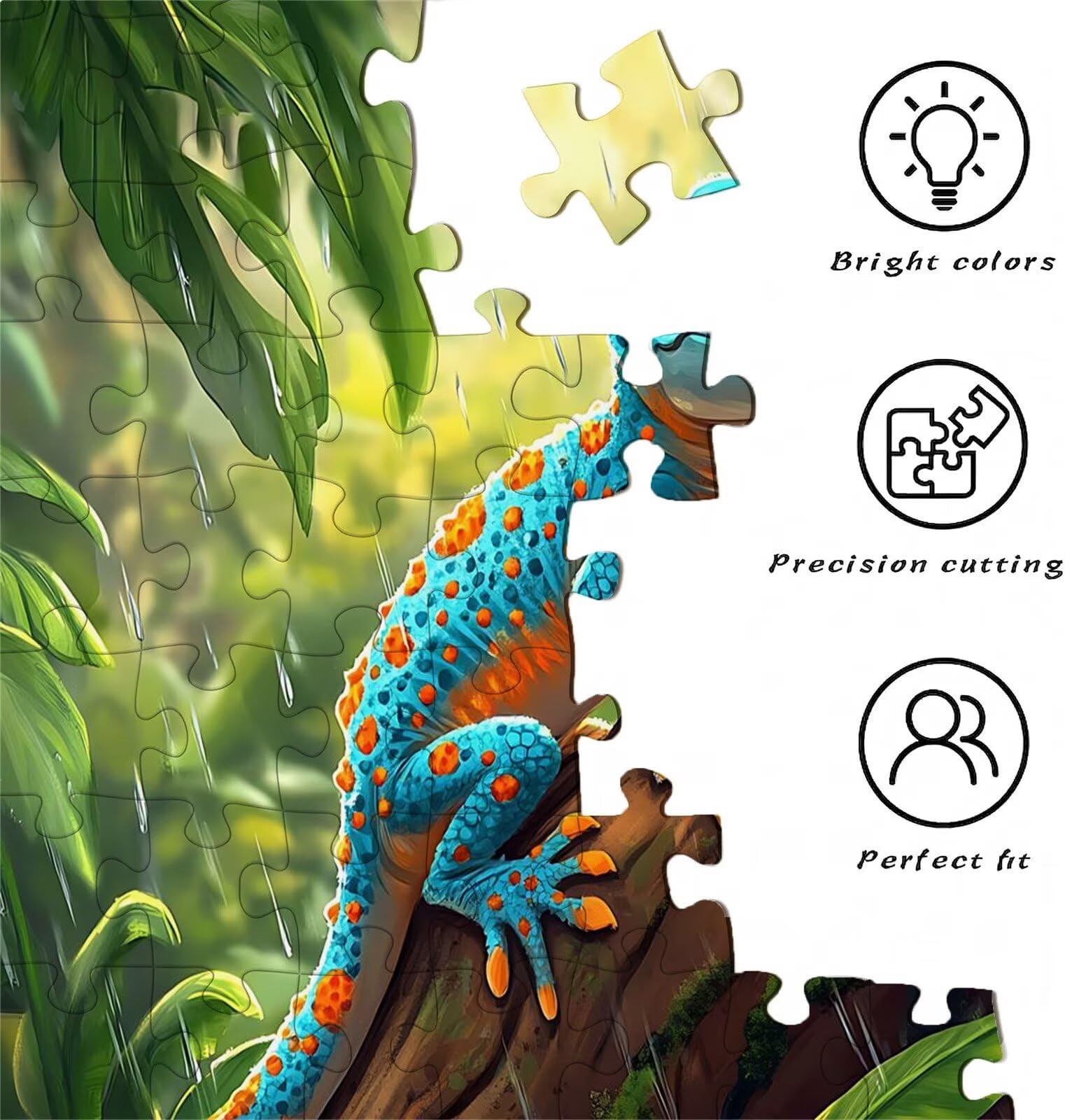 Puzzle 3000 Teile, Holzpuzzle Erwachsene - Impossible Puzzle 122 x 81 cm niffliges Denkspiel & Denksport für Frauen & Männer, Familienspiel für Spieleabende, Geschenk für Frauen Wald Tier w0-761
