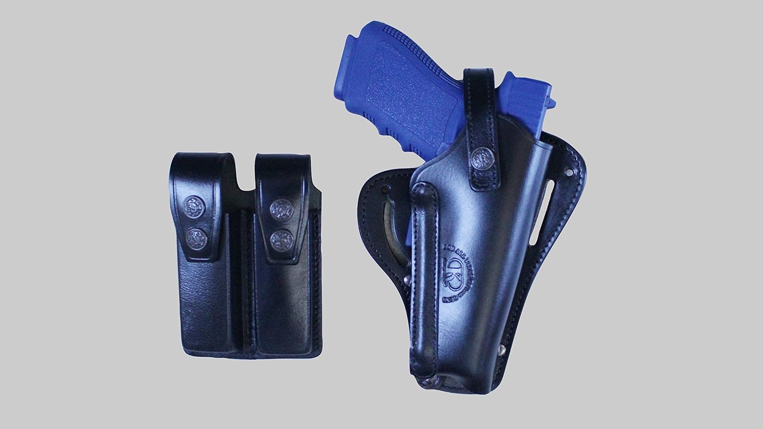 Leather Vertical- Horizontal Shoulder & Belt Holster RH Fits Colt Ruger Springfield Taurus 1911 (3in1) Free Extension for Big Body Size!