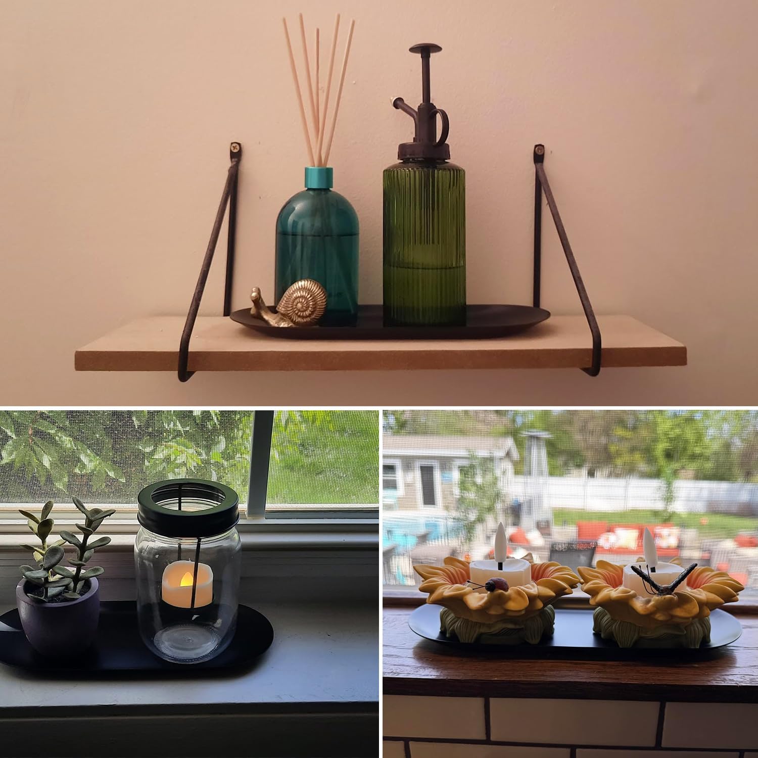 8 Pack 7 Inch Oval Stainless Steel Decorative Tray, Stainless Steel Tea Fruit Tray, 7 inch Black Oval Trays for Bathroom Vanity, Jewelry, Perfume & Key Organizer (Black) - Image 6