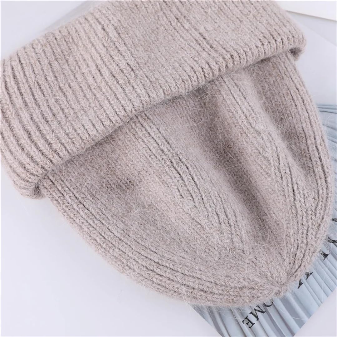 Wvapzxx Cappello Invernale Per Donna Berretti Lavorati A Maglia In Cashmere Cappelli Spessi E Caldi In Lana Per Ragazze