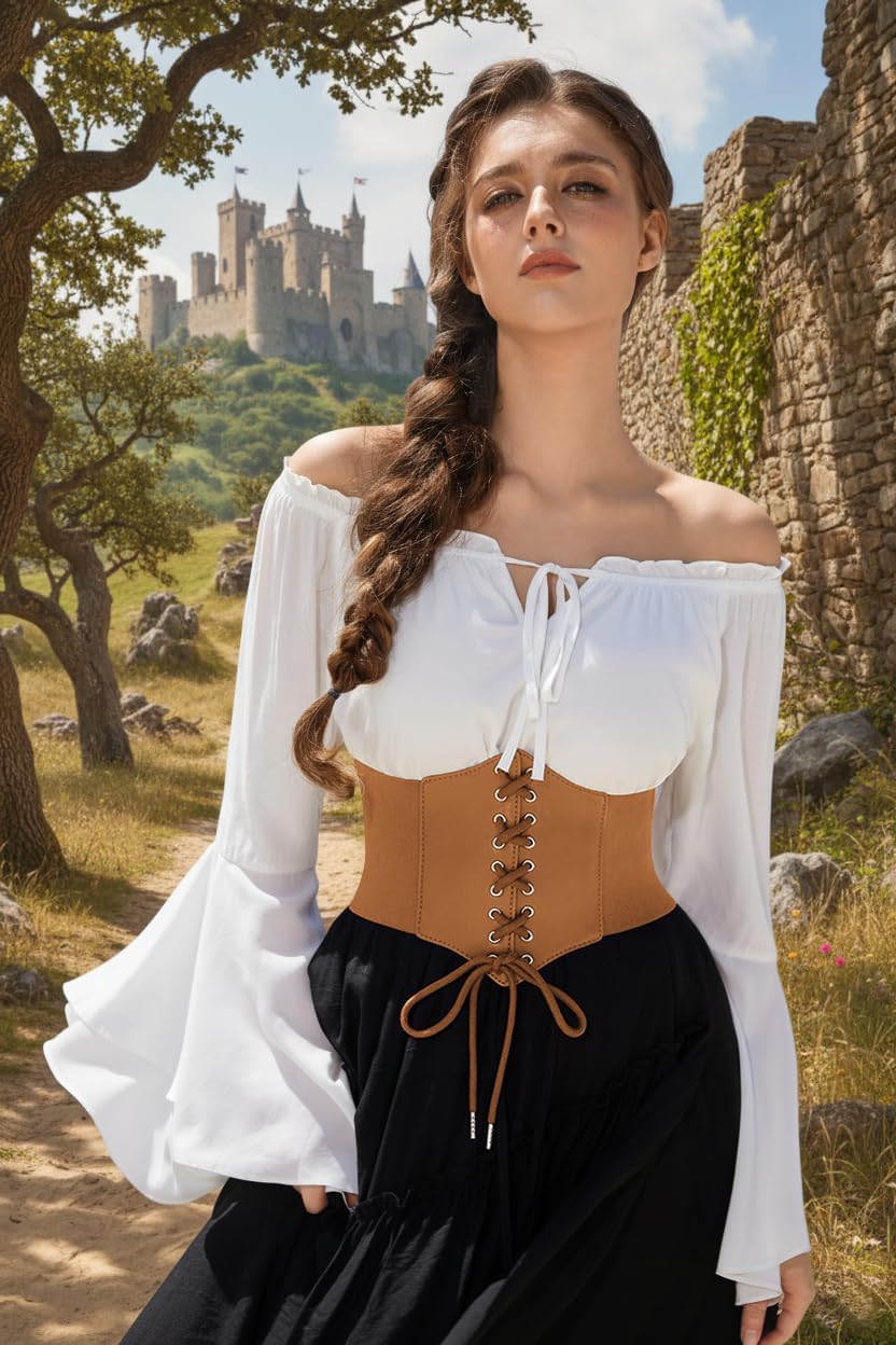 GRACE KARIN Lace-up Cinch Belt Tied Corset Elastic Waist Belt - Image 8