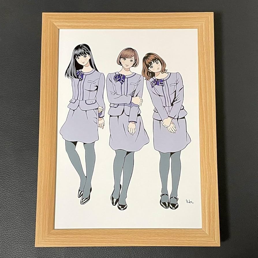 Amazon.co.jp: 江口寿史額装品セゾンカードカウンターレディー