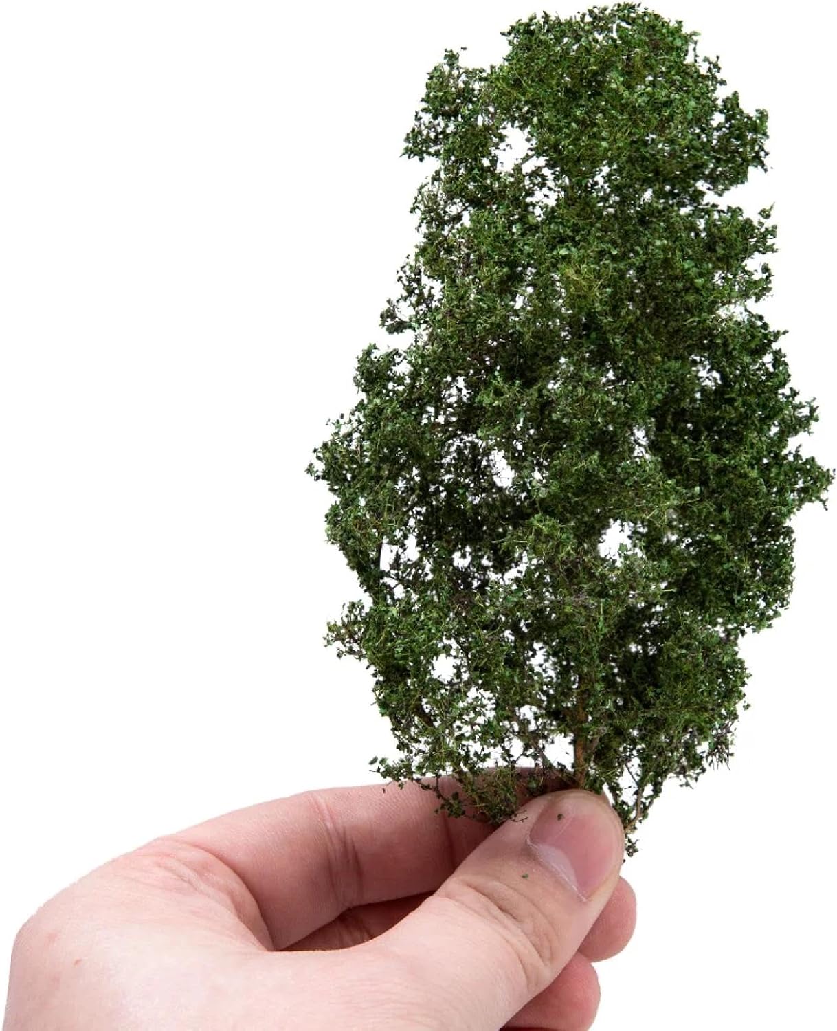 Miniature Plants,2Pcs 16x8x8cm Simulation Shrub Tree Model Finished Plant Materials Building Sand Table Railway Landscape Scene Layout Diorama Kits Forest Green