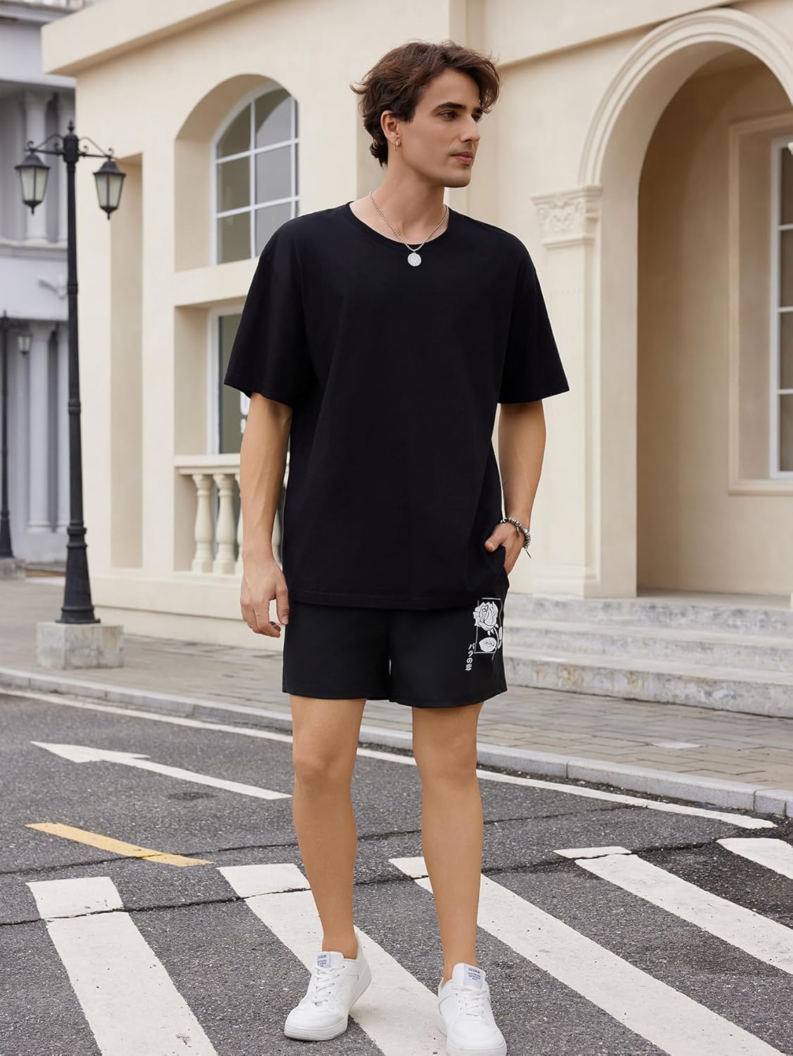 OYOANGLE Men's Summer Graphic Print Drawstring Waist Shorts Active Athletic Workout Gym Shorts - Image 5