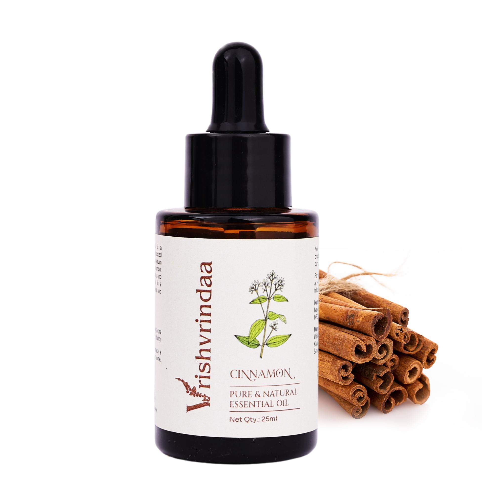 "VrishVrindaa Pure Cinnamon Oil - Therapeutic Grade Dalchini Essential Oil for Aromatherapy, Skin, and Hair Care - 25ml (B0DDXTCRRB) Amazon Price History, Amazon Price Tracker