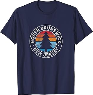 North Brunswick New Jersey NJ Vintage Graphic Retro 70s T-Shirt