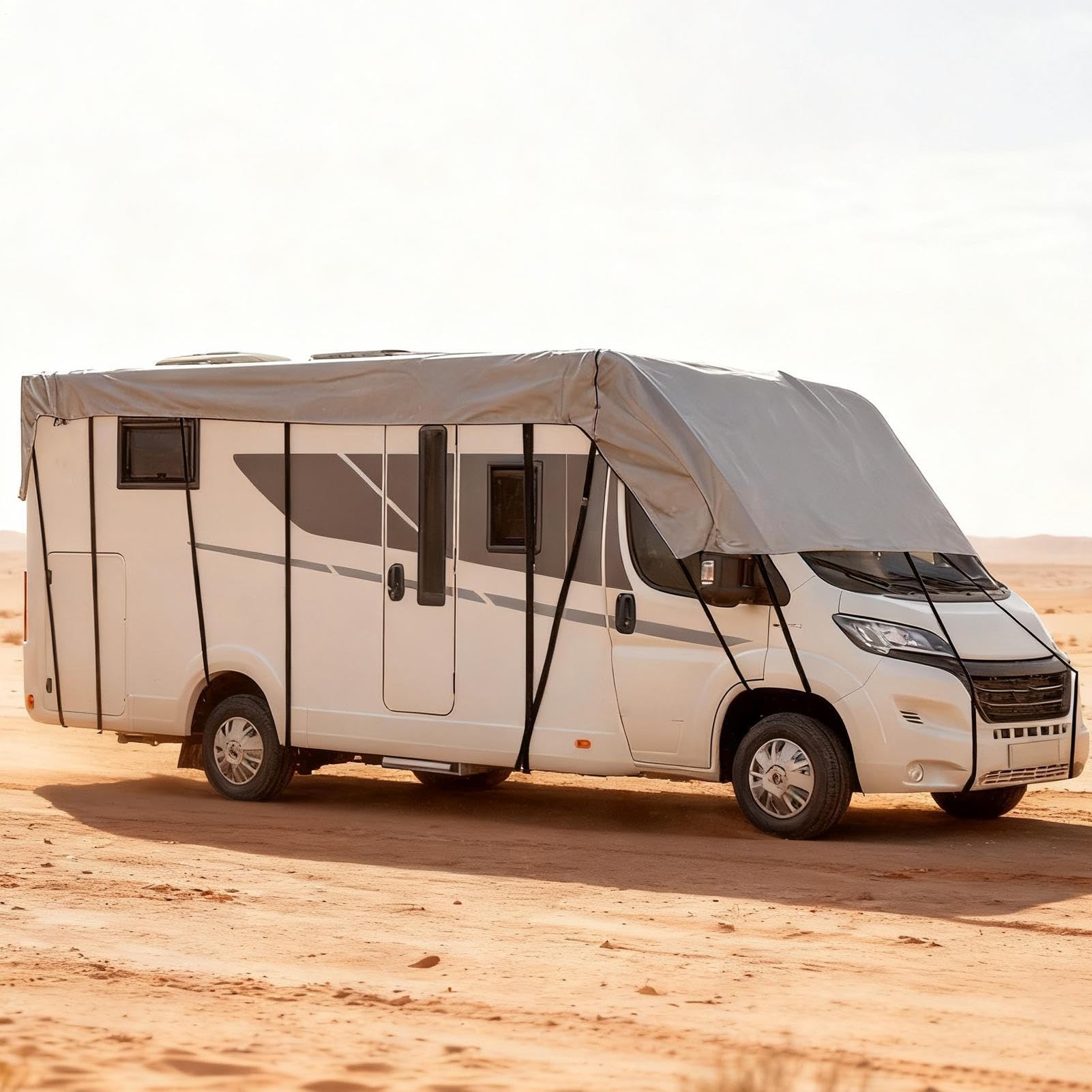 Wohnmobil Abdeckungen Planenstoff wasserdichte UV-Schutz Plane | Faltbare Camper Dachabdeckung Isolierplane Für Reisen Camping Strandabenteuer Winterroadtrip Campingplätze Für Auto Laster