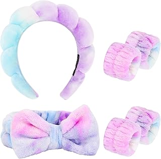 CAVETEE - Paquete de 6 diademas Puffy con laz...