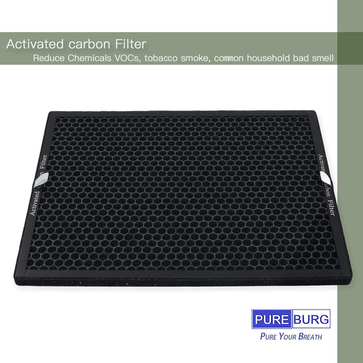 PUREBURG AF3 Replacement Filter Set Compatible with BLACK + DECKER BAPUV150 Air Purifier,H13 HEPA 4-Stage Filtration Activated Carbon air Clean Dust VOCs Odor image 4 of 6 B0CL6N9XCD