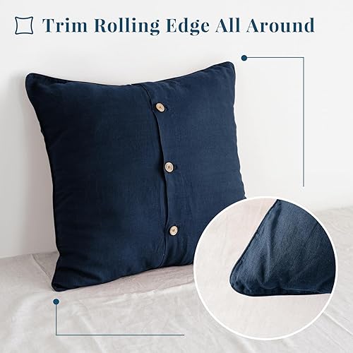 Miniatura 142 de S VICTORY SYMBOL 100% Organic Linen Pillowcases 20"x30" Set of 2,French Natural Flax Soft Durable Pillowshams Sandy Beige,Standard