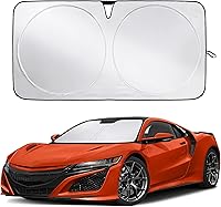 Vista 332 de EcoNour Parasol para parabrisas de camiones con bolsillo de almacenamiento Parasol reflectante de material 240T para protección contra rayos UV