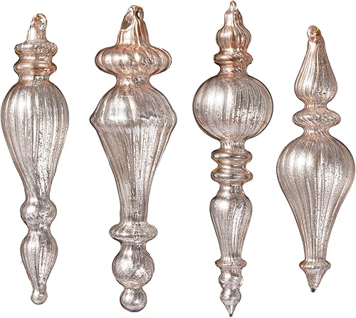 Miniatura 7 de DN DECONATION Adornos de Navidad de Bolas de Vidrio de Mercurio Dorado, Juego de 12 Bolas de Navidad Mate de 3.14” para Decoración del Árbol de Oro