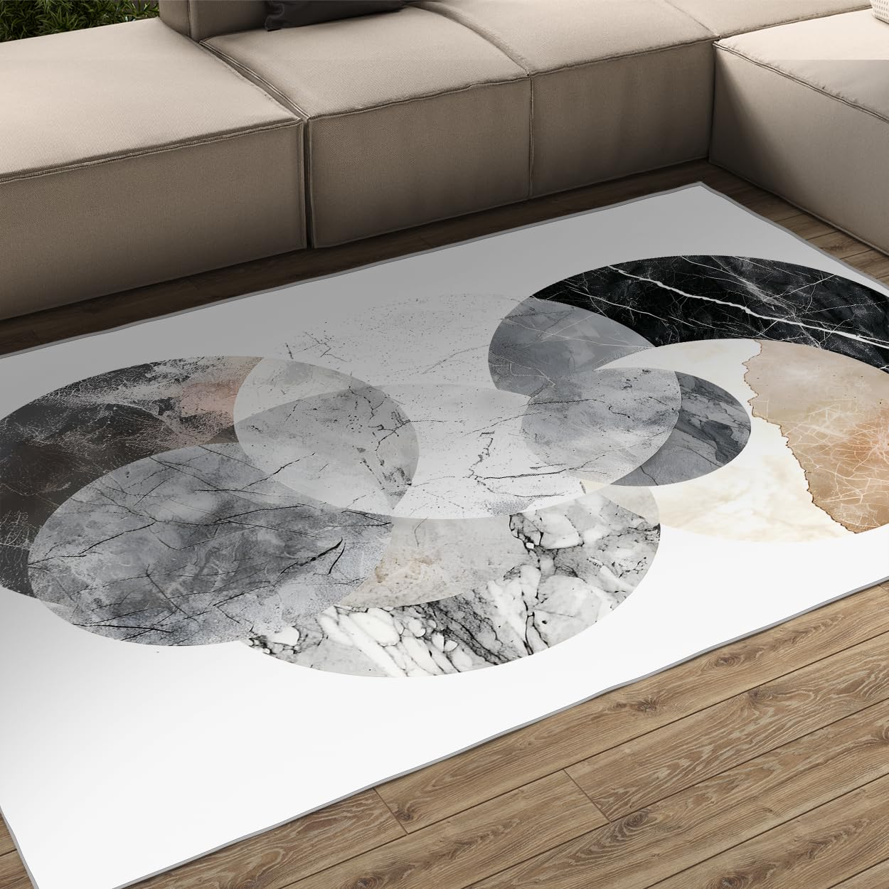 Tapis lavable 120x180 géométrique aquarelle pour réchauffer l'ambiance d'une chambre