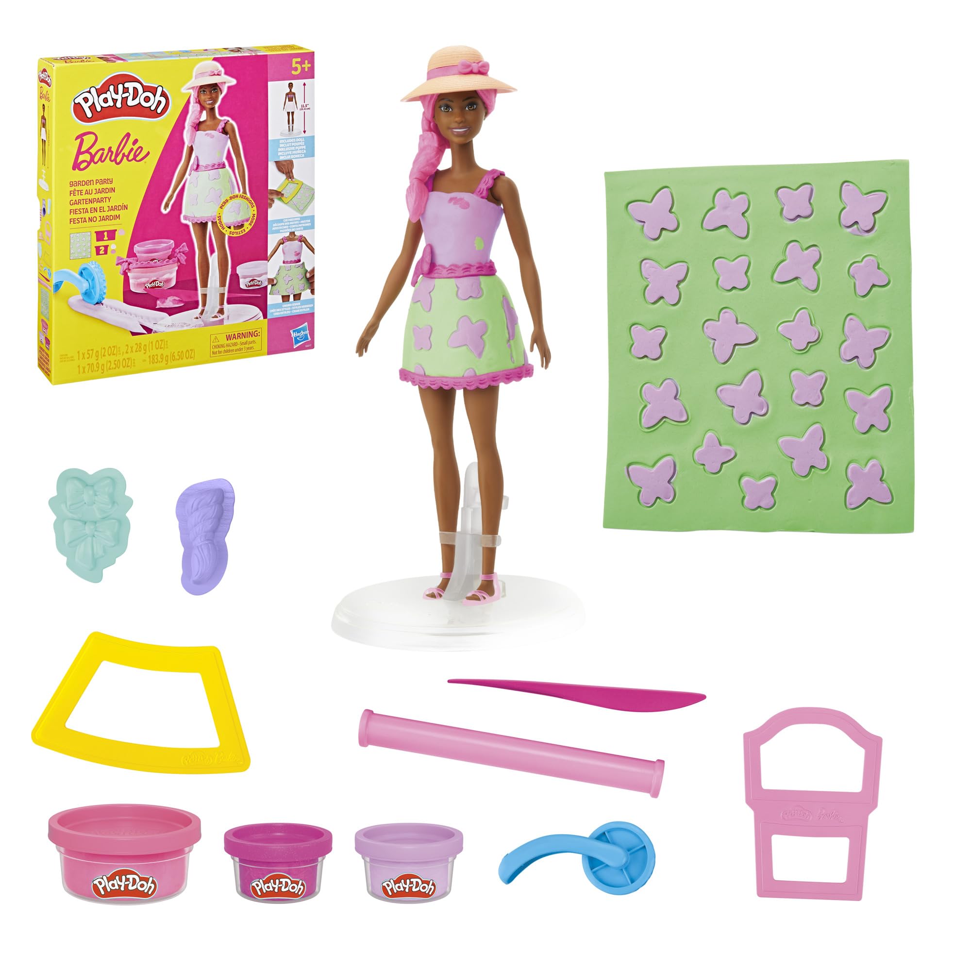 Play-Doh Barbie Garden Party Doll Set, Pink, 29,21 cm