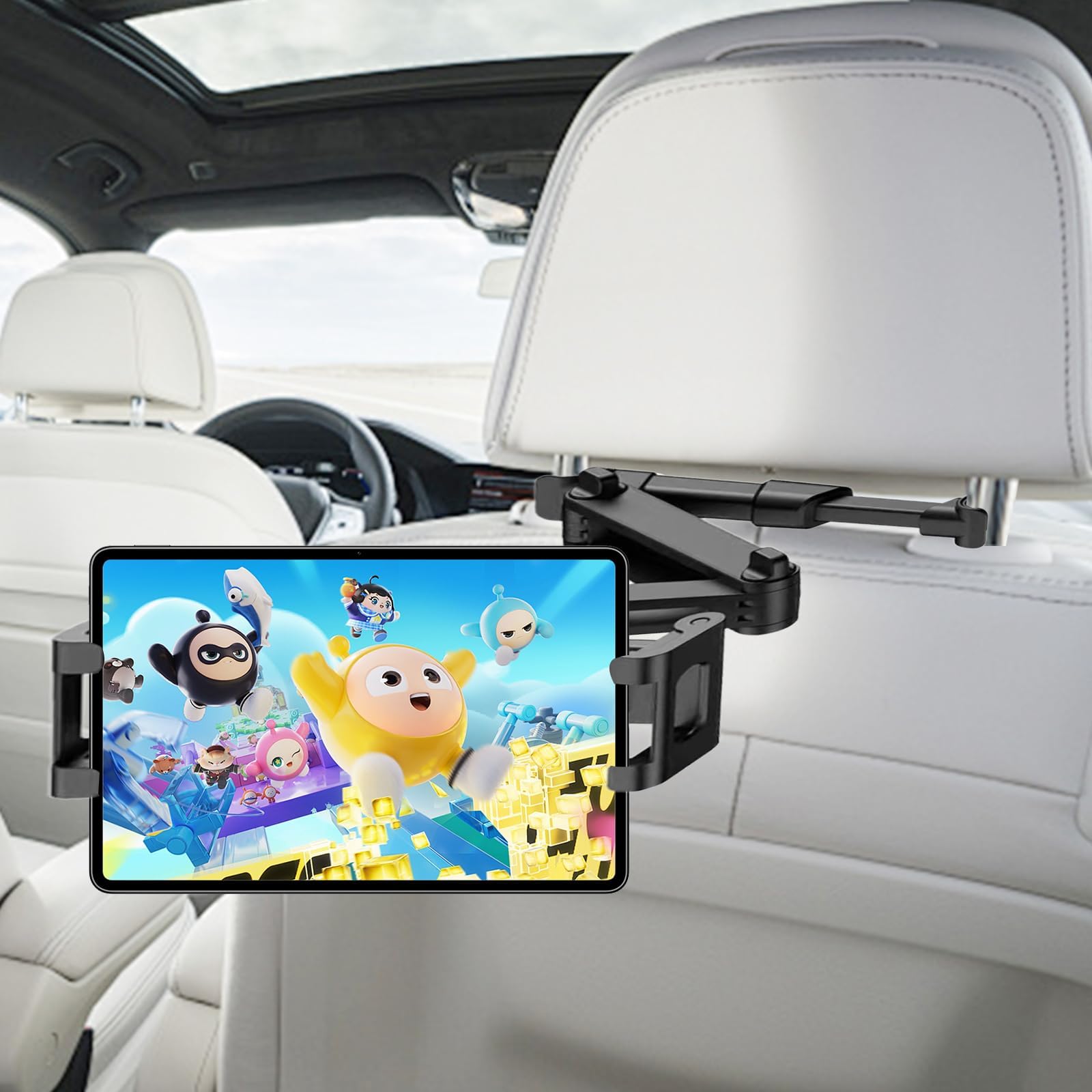 2021 Terrain | Universal Tablet Holder | Rear Seat | Headrest Mount | Single Unit | Integrated Power