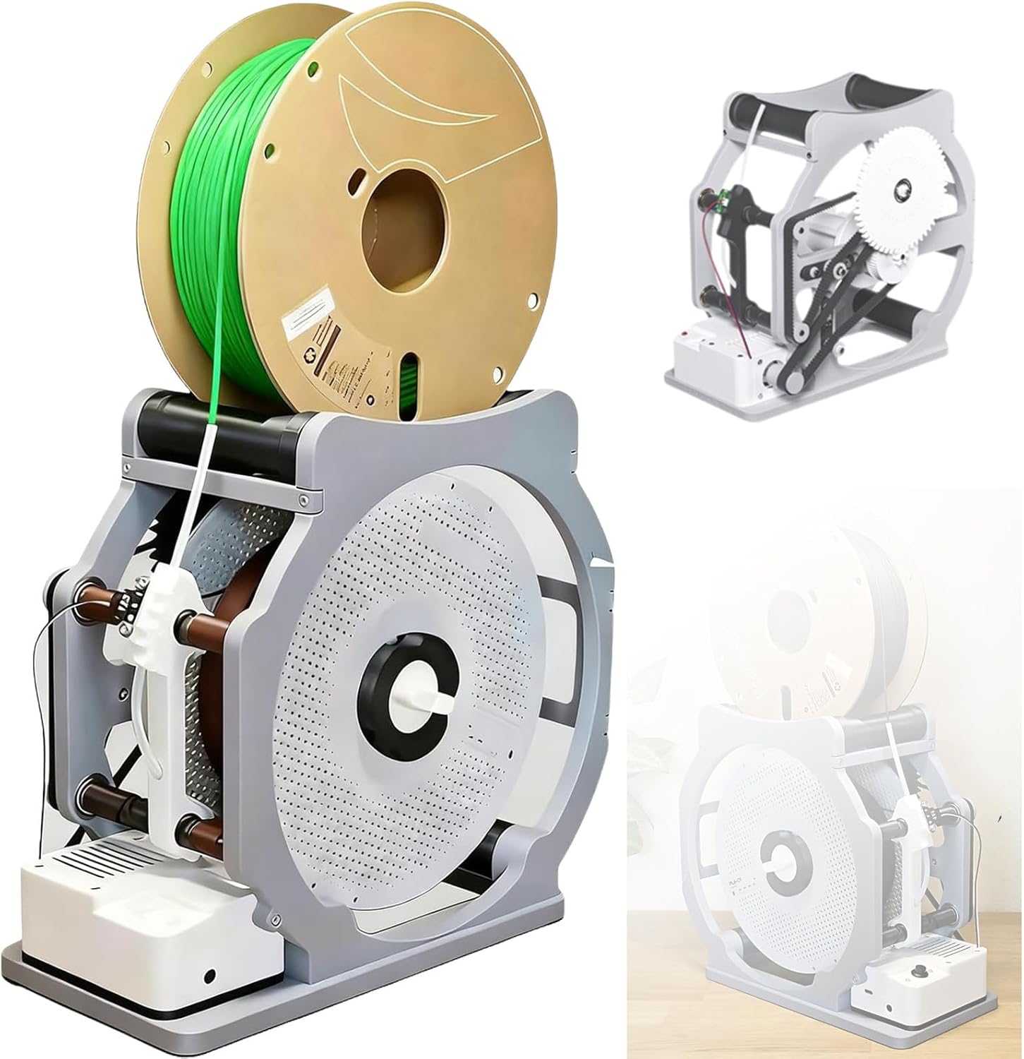 Intelligent Wire Winding Machine, 3D Industrial Filament Respooler, with Smart Start and Stop, 1kg Spool Capacity, Universal Wire and Welding Thread Winder