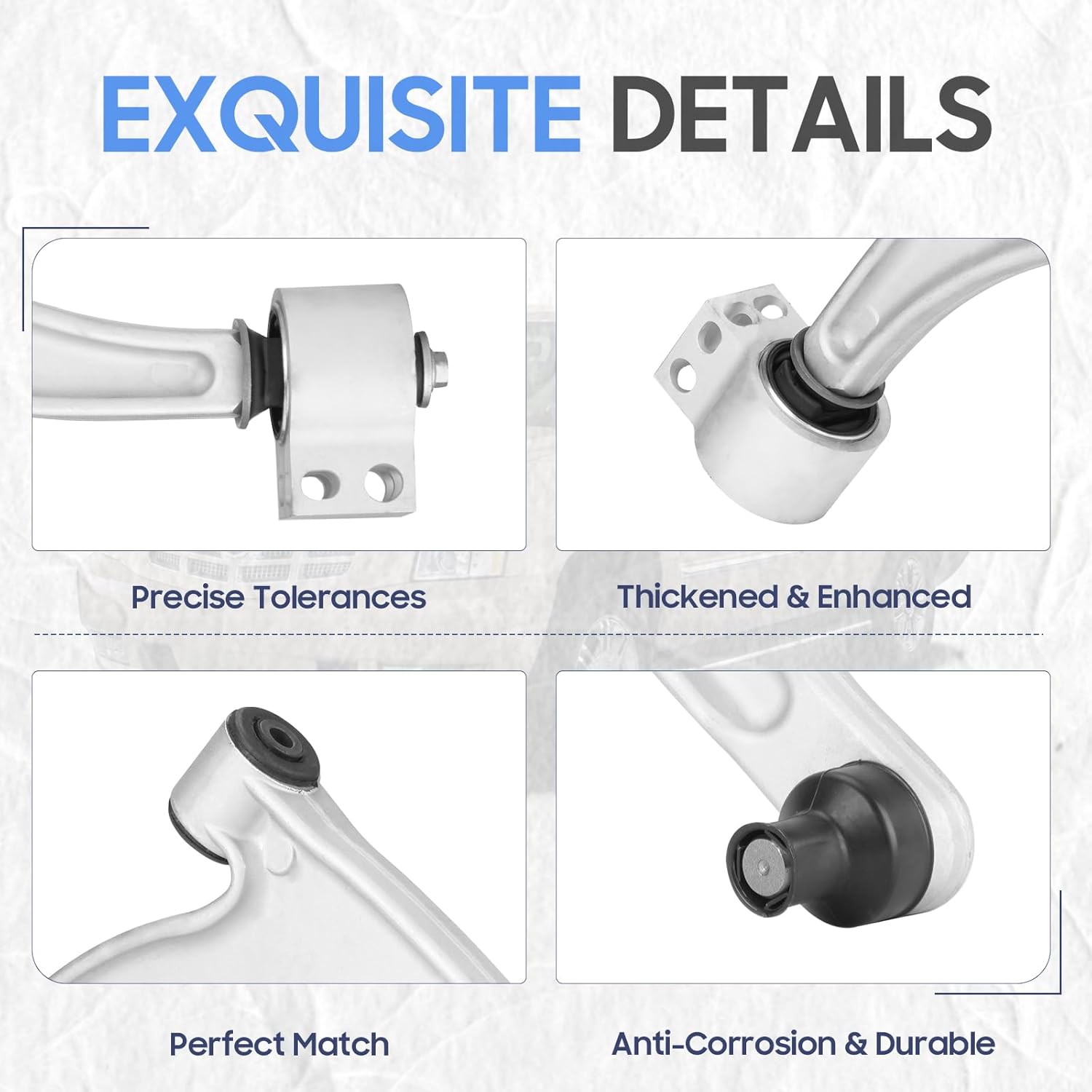 Front Lower Control Arm Suspension Kit Compatible with 2007-2009 Saturn Aura 2005-2010 Pontiac G6 2005-2012 Chevrolet Malibu