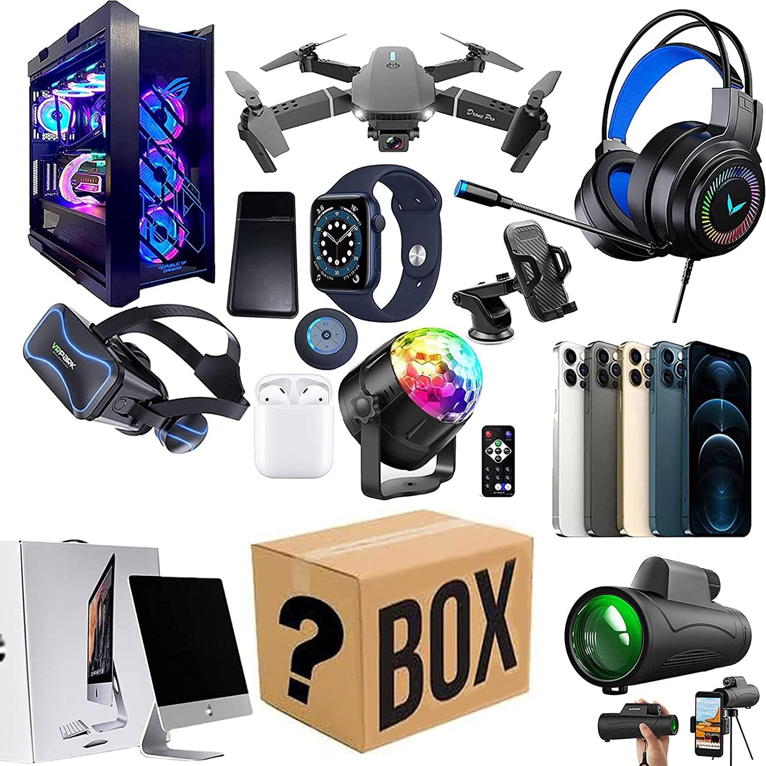 2026 Retourenpakete auf Paletten, 4-30 STK. Elektronik Geschenkset Kaufen Outlet Shop Schwarz t6b