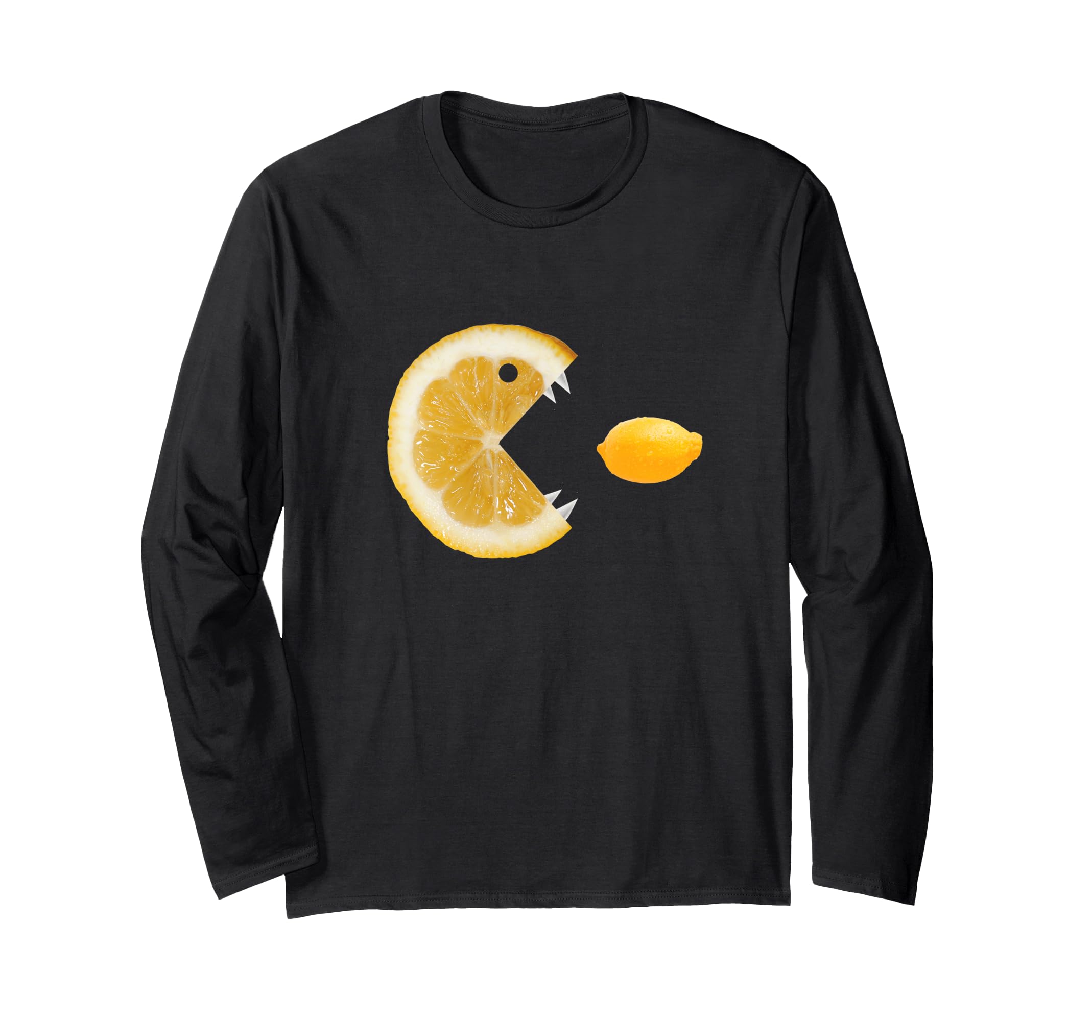 Threadless Boriana Funny Hungry Lemons Graphic Long Sleeve T-Shirt