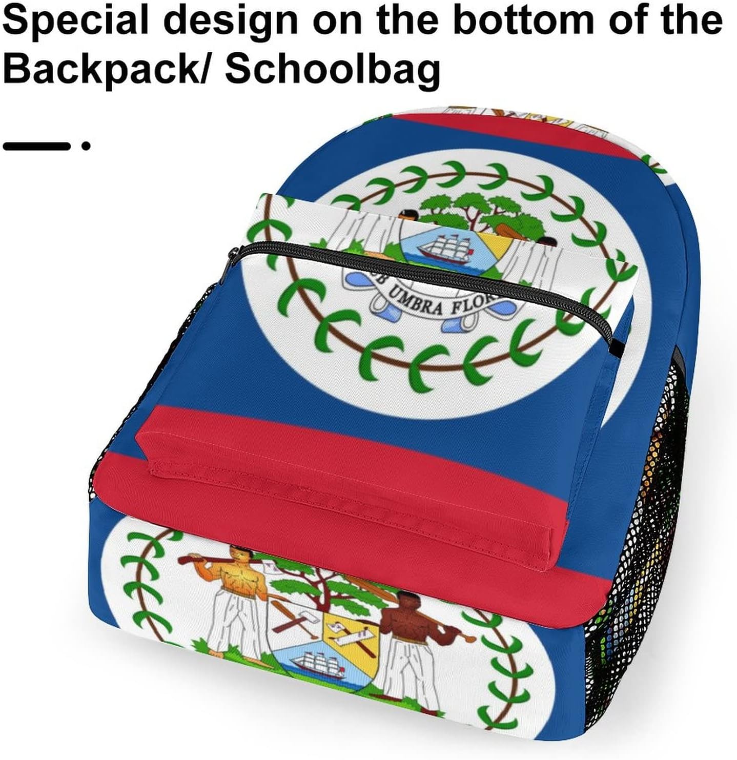 Belize Flag Cute Laptop Backpacks Travel Daypacks Unisex Fashion College Shoulder Bag