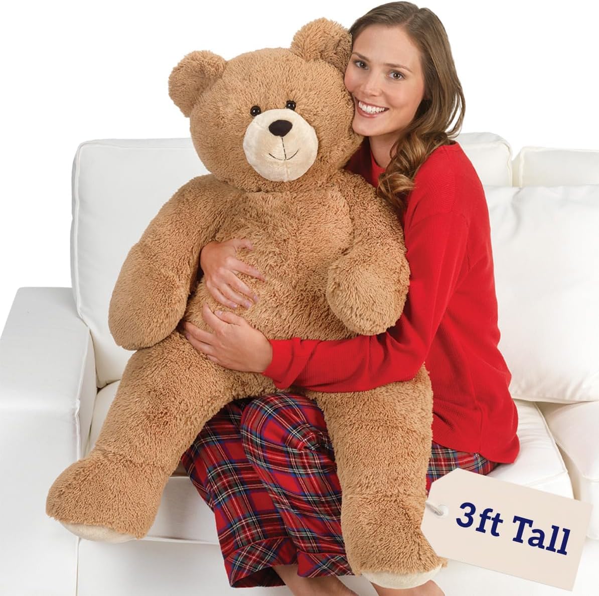 Vermont Teddy Bear - Valentine's Day Gifts For Her, Big Teddy Bear, Plush Teddy Bear, 3 Feet Tall, Brown