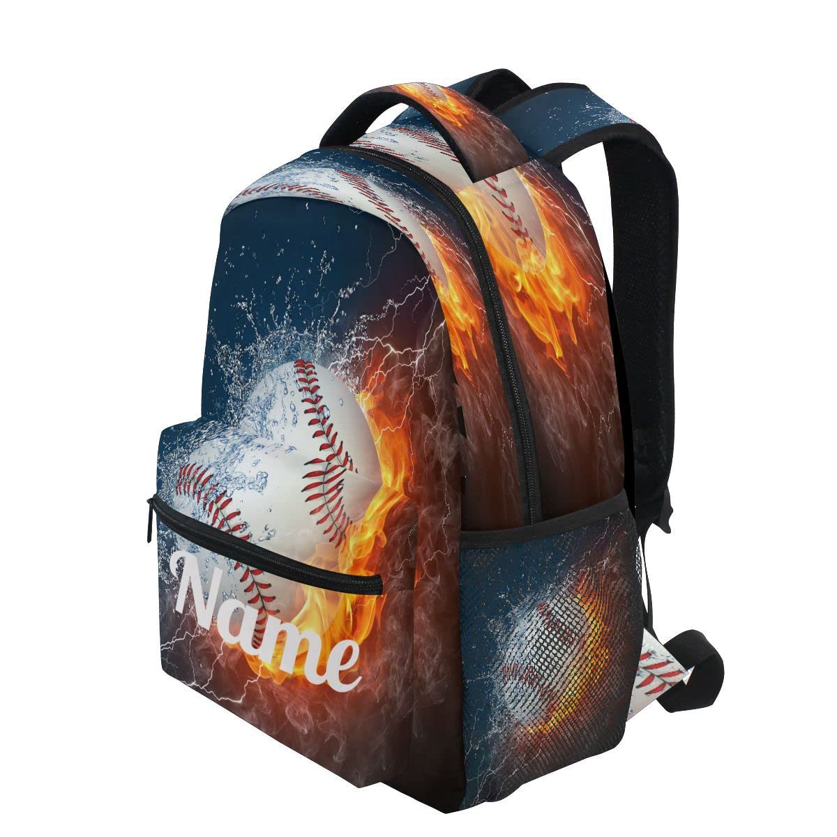 Custom1 - Mochila para niños con texto en inglés "Añade tu nombre", mochila para estudiantes primarias, bolsa para libros para niños y niñas, Personalizado1, talla única