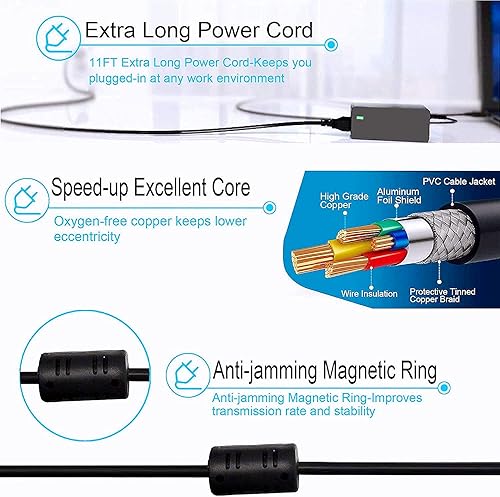 Miniatura 4 de Cable de alimentación adaptador de 19,5 V para Sony Bravia LCD TV KDL-48R510C KDL-40R510C KDL-48W650D KDL40W600B KDL32W600D KDL-40W650D KDL-48W600B,