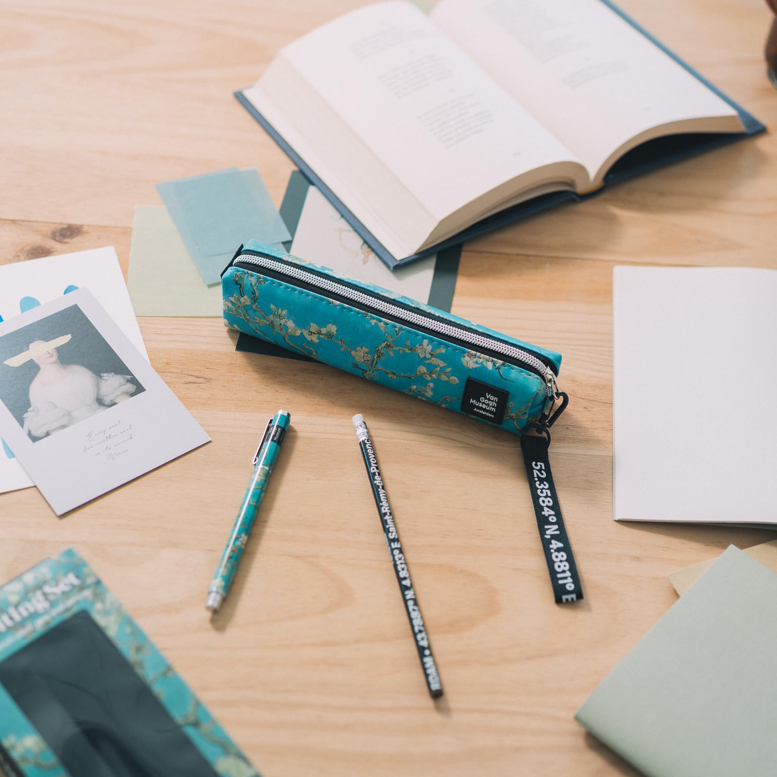 Grupo Erik School Pencil Case With Pen & Pencil - Van Gogh Gifts | Cute Pencil Cases, Back To School Supplies, Office Stationery Supplies | Stationery Gifts
