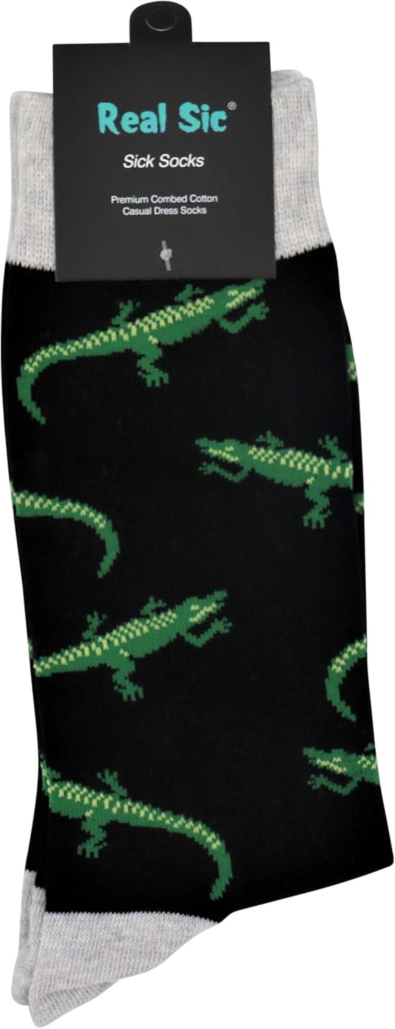 Real Sic Fun Socks for Men and Women - Cozy Cotton Dress Socks with Colorful Designs - Cool, Casual, Pet Patterned - Image 5