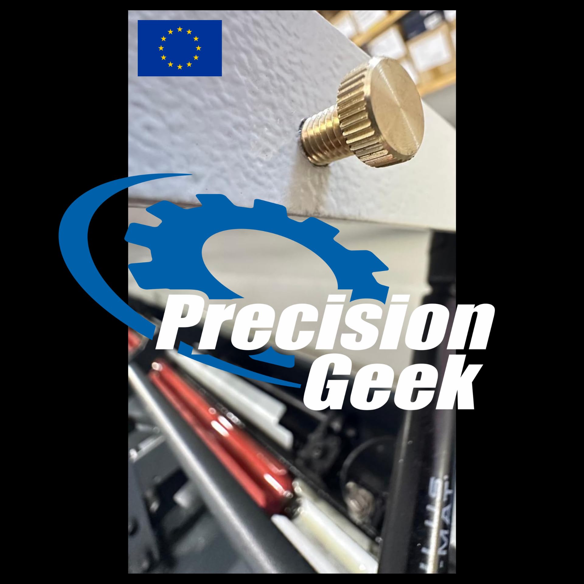PrecisionGeek Viti zigrinate M3 x 10mm Ottone - 10 pz
