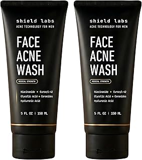 Shield Lavado facial para el acné para hombre...