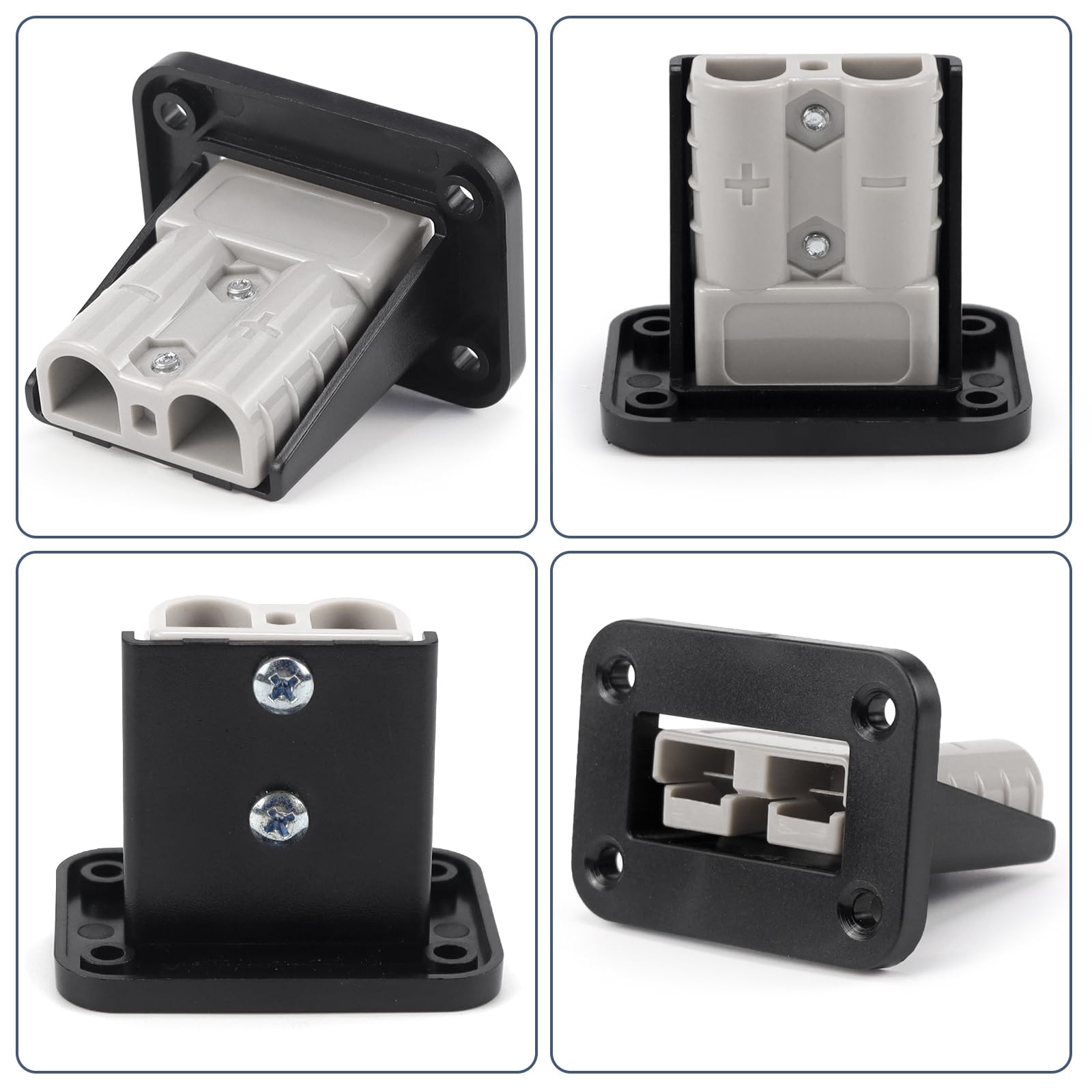 2x Bowarepro Stecker-Montageplatte Für Anderson SB50 – 50A, Staubgeschützt, Für Wohnmobil & Boot