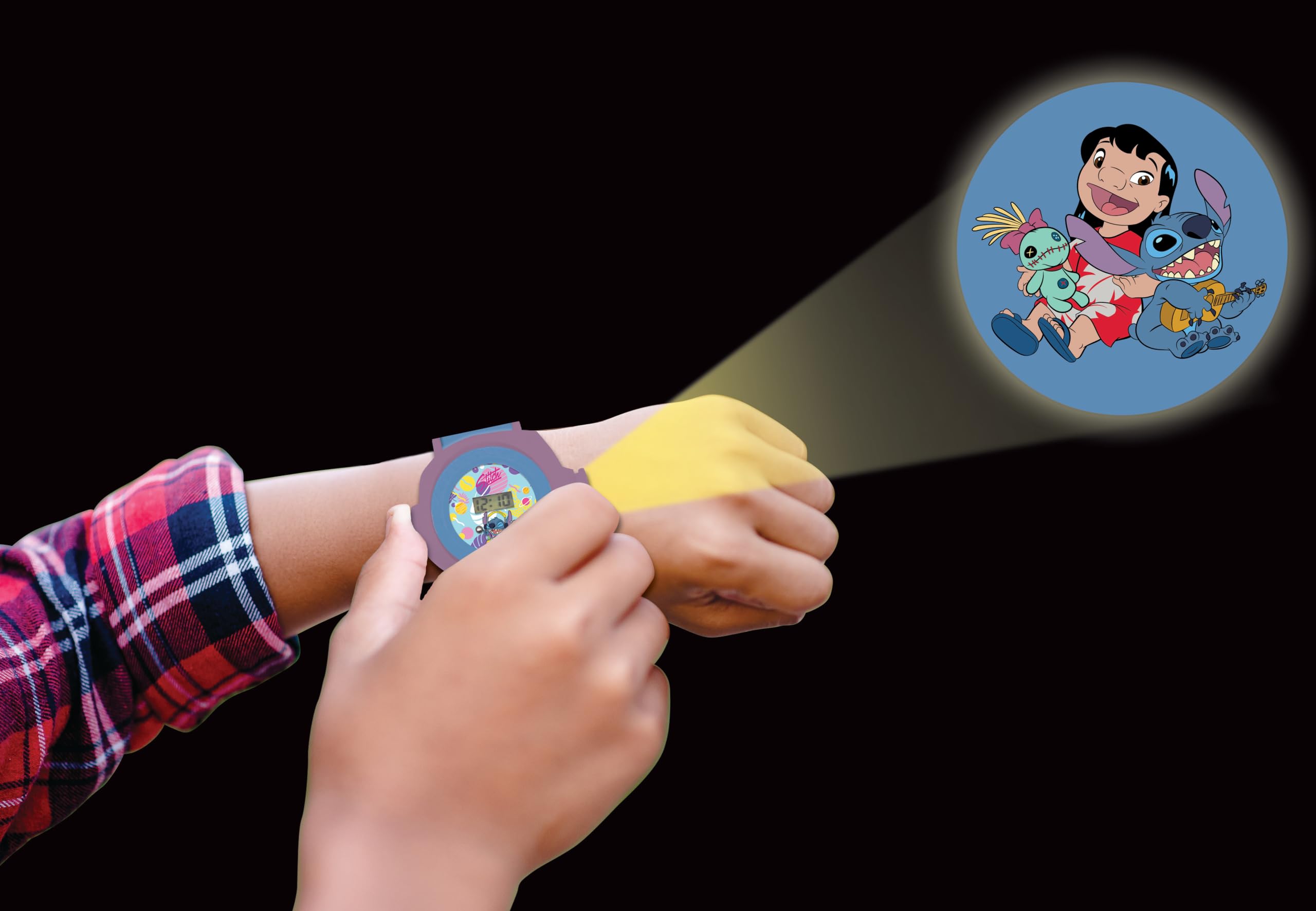 LEXIBOOK - Disney Stitch - Adjustable Projection Watch Digital Screen - 20 Images of Lilo & Stitch - for Children - DMW050D - Image 3