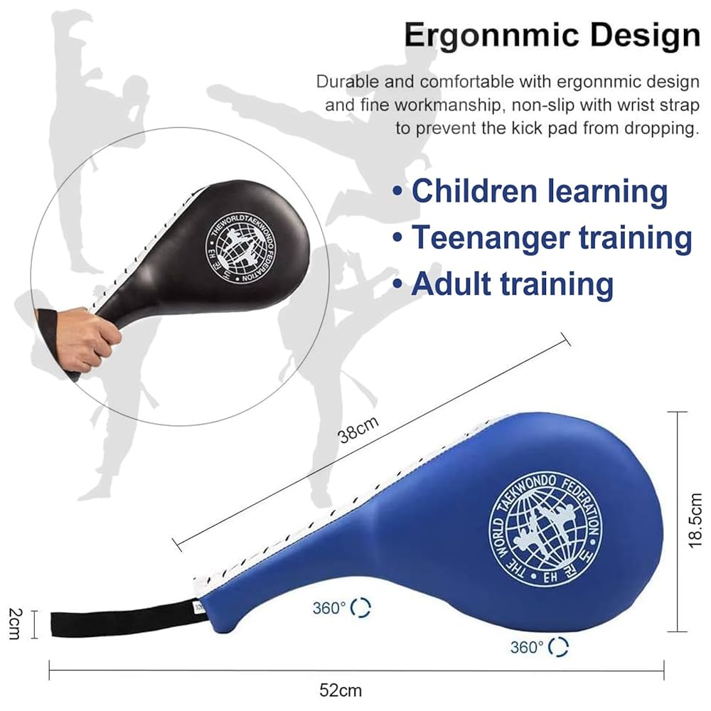 JANNO 2 Pack Taekwondo Kick Pads Double Strike Boxing Pads Striking