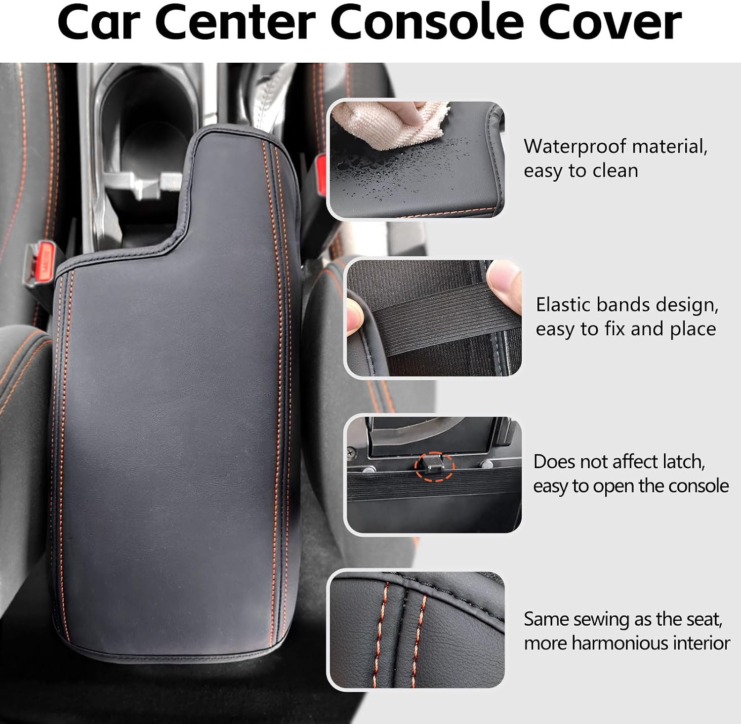 for Subaru Crosstrek 2018-2023 and Impreza 2017-2023 Center Console Armrest Cover, Anti-Scratch Middle Console Lid Cover, Car Interior Decoration Accessories