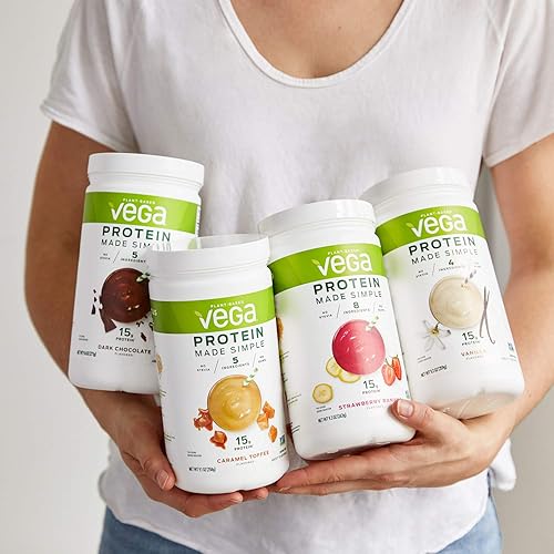 Miniatura 4 de Vega Protein Made Simple, Chocolate negro - Proteína vegana en polvo sin stevia, a base de plantas, saludable, sin gluten, proteína de guisante para