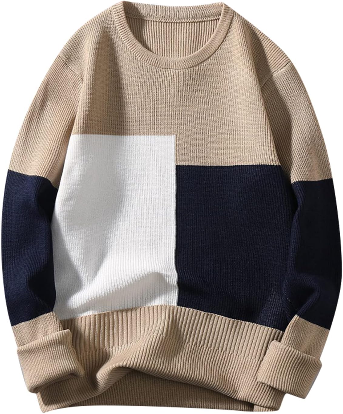 Mens Sweatshirts No Hood Long Sleeve Crewneck Jumper Lounge Winter Personalised Sweat Hood Breathable Hiking Biker Hoody Tops for Travelling, Walking