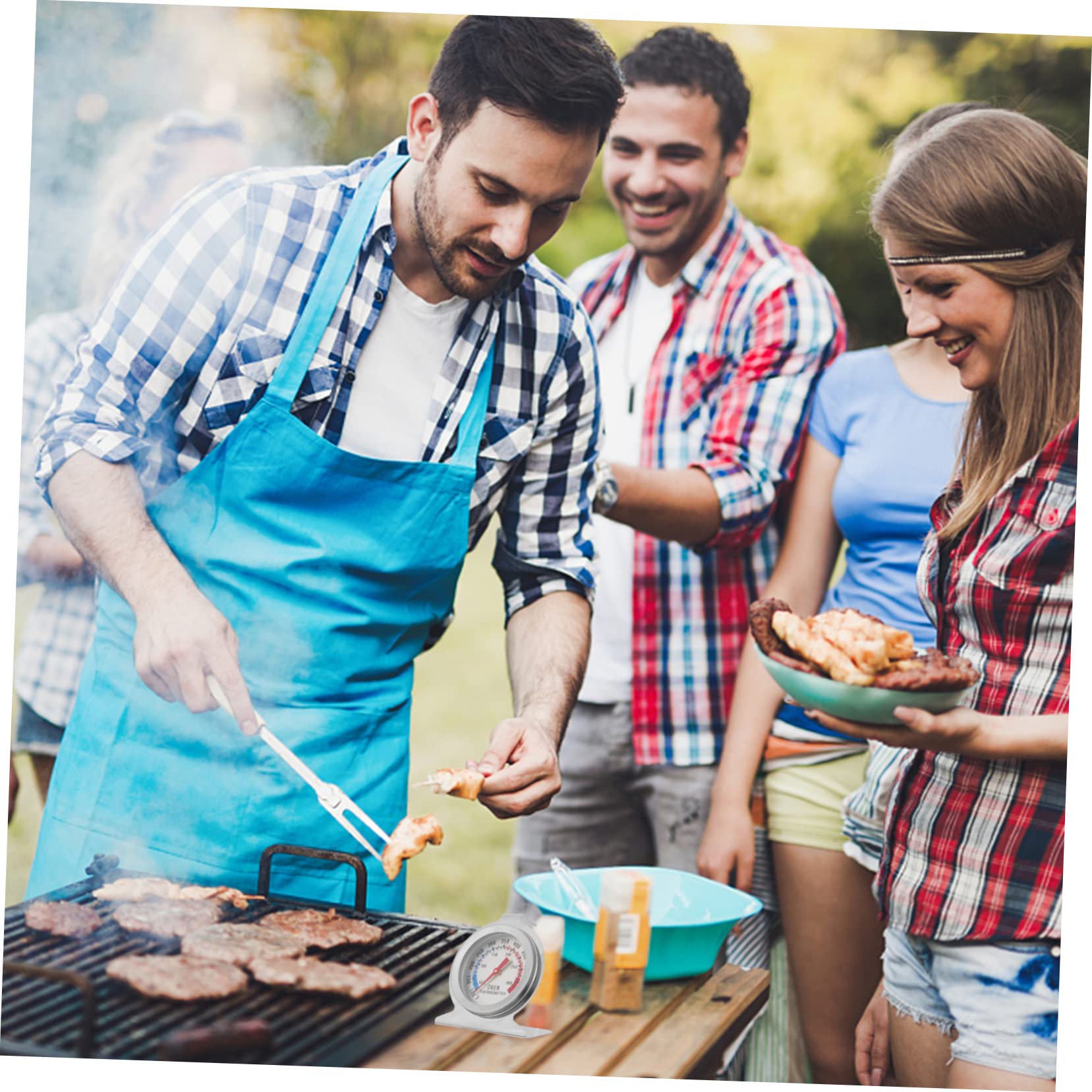 Garneck Stainless Steel Oven Thermometer Mini Gauge for Baking and Cooking Accurate Measurement Compact Design for Kitchen Use