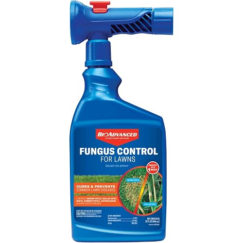 BioAdvanced Fungus Control for Lawns - 32 fl oz Bottle | Ready-to-Spray - Cures and Prevents Lawn Diseases - Up to 1 Month Protection - Covers 5,000 Square Feet