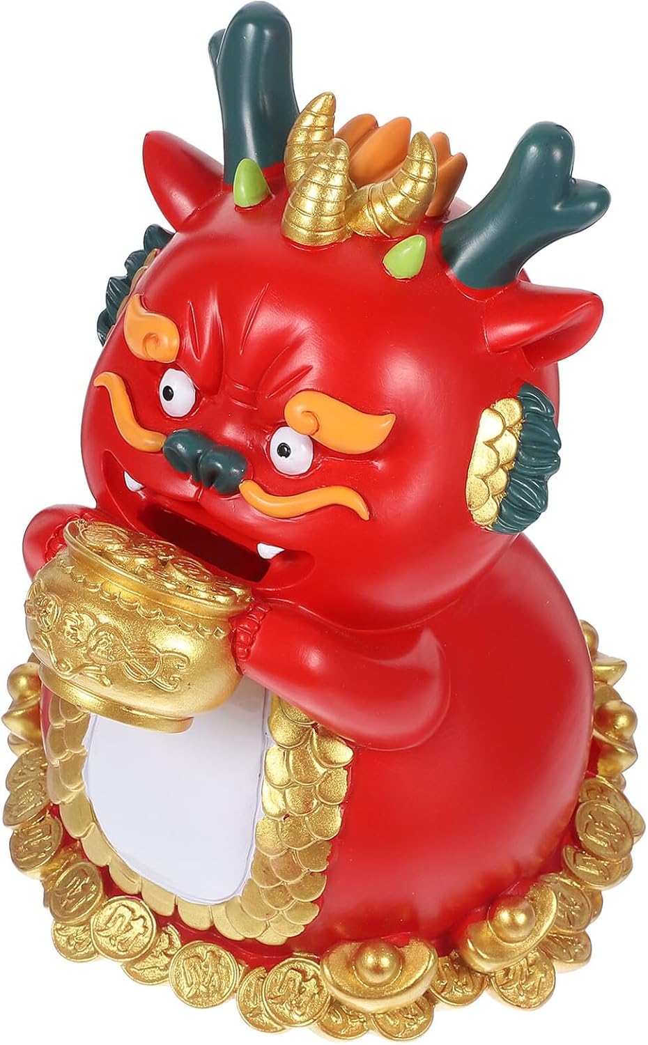 Dragon Piggy Bank Money Saving Jar Chinese Zodiac Dragon Model Decorative Coin Saving Jar and Adults Spring Festival Home Decor