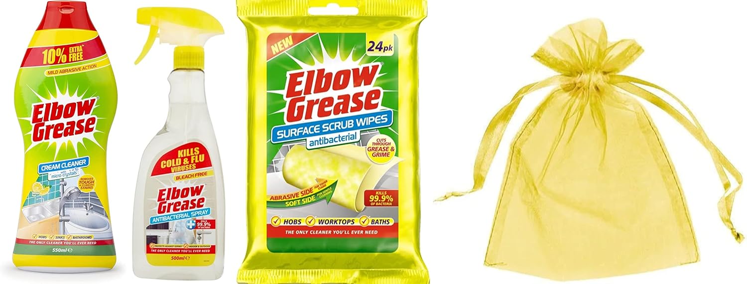 Elbow Grease Cleaning Bundle Pack Cream Cleaner with Micro Crystals